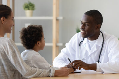 Doctor consulting a patient